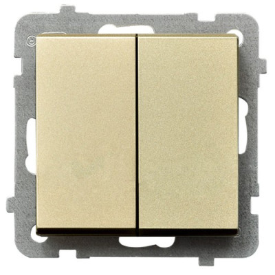 Вимикач 2-й без рамки Ospel Sonata Золото
