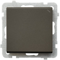 Вимикач 1-й прохідний без рамки Ospel Sonata Шоколад