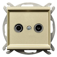 Розетка телевізійна без рамки Sonata Ospel Золото