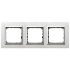 рамка 3-а горизонтальна Алюміній Ospel Sonata