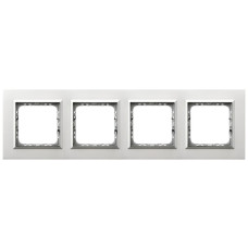 рамка 4-а горизонтальна Алюміній Ospel Sonata