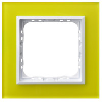 рамка 1-а горизонтальна Зелене скло Ospel Sonata