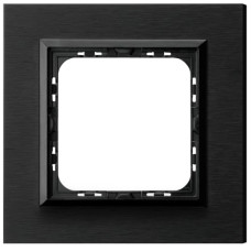 рамка 1-а горизонтальна Полірований антрацит Ospel Sonata