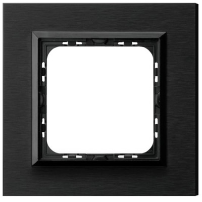 рамка 1-а горизонтальна Полірований антрацит Ospel Sonata