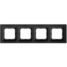 рамка 4-а горизонтальна Полірований антрацит Ospel Sonata