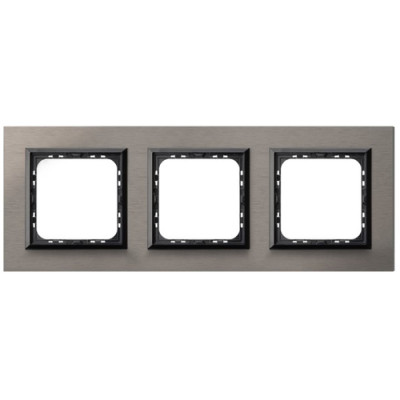 рамка 3-а горизонтальна Полірований сатін Ospel Sonata