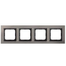 рамка 4-а горизонтальна Полірований сатін Ospel Sonata