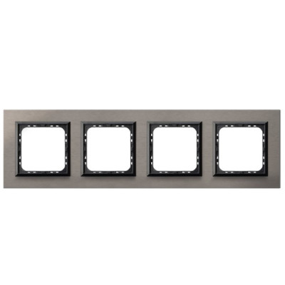 рамка 4-а горизонтальна Полірований сатін Ospel Sonata