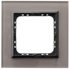 рамка 1-а горизонтальна Сіре скло Ospel Sonata