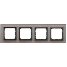 рамка 4-а горизонтальна Сіре скло Ospel Sonata