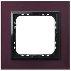 рамка 1-а горизонтальна Слива скло Ospel Sonata