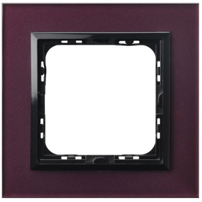 рамка 1-а горизонтальна Слива скло Ospel Sonata
