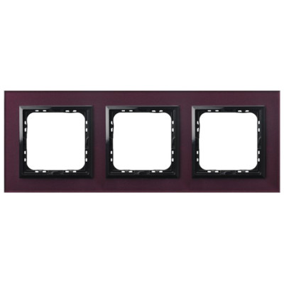рамка 3-а горизонтальна Слива скло Ospel Sonata
