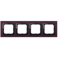 рамка 4-а горизонтальна Слива скло Ospel Sonata