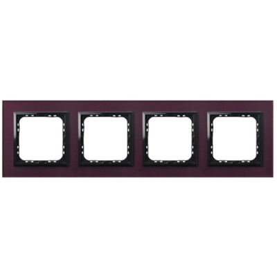 рамка 4-а горизонтальна Слива скло Ospel Sonata