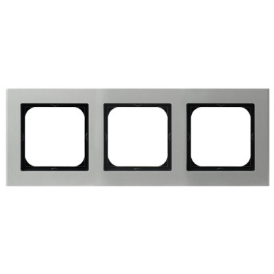 рамка 3-а горизонтальна Алюміній Ospel Sonata