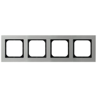 рамка 4-а горизонтальна Алюміній Ospel Sonata