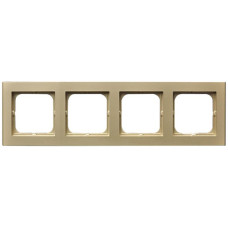 рамка 4-а горизонтальна Золото Ospel Sonata