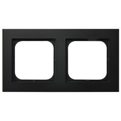 рамка 2-а горизонтальна Чорний Ospel Sonata