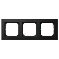 рамка 3-а горизонтальна Чорний Ospel Sonata