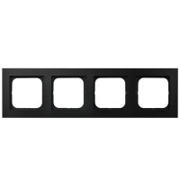 рамка 4-а горизонтальна Чорний Ospel Sonata