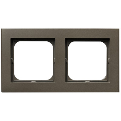 рамка 2-а горизонтальна Шоколад Ospel Sonata