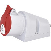 Розетка силова стаціонарна EZ-1653  IP44 (16A, 400V, 3P+N+PE)