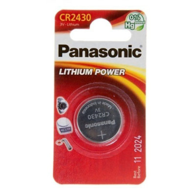 Батарейка Panasonic CR 2430 BLI 1 LITHIUM