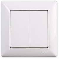 Вимикач 2кл. Visage Білий