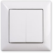 Вимикач 2кл. Visage Білий