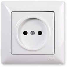 Розетка одинарна VISAGE Біла