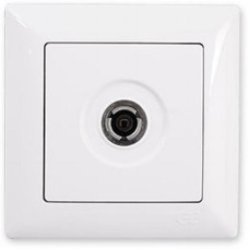 Розетка телевізійна VISAGE Біла