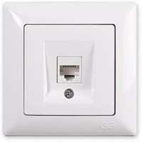 Розетка комп'ютерна VISAGE Біла