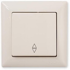 Вимикач 1кл. прохідний Visage Крем