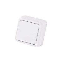Вимикач накладний 1кл. MISYA Білий