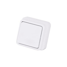Вимикач накладний 1кл. MISYA Білий