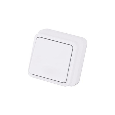 Вимикач накладний 1кл. MISYA Білий