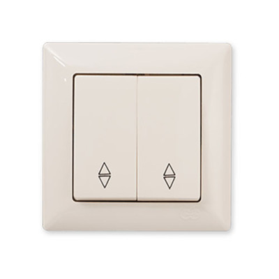 Вимикач 2кл. прохідний Visage Крем