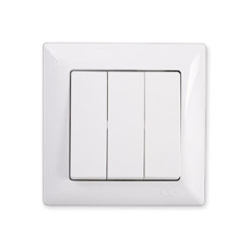 Вимикач 3кл. Visage Білий