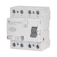 Реле диференційне (ПЗВ) EFI6-4 25/0,03 тип AC (6kA), ЕТІ
