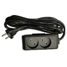 Подовжувач двомісний 2м 40шт. ЧОРНИЙ