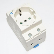 Розетка на Din-рейку із заземленням АС 30