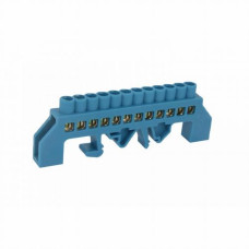 Шина нульова ізольована TAKEL на DIN-рейку (універсальна) 12 отв.