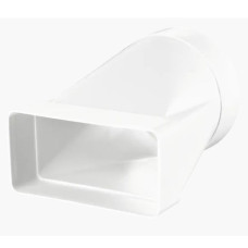 З'єднувач для вент. каналу (перехідник) 55х110 / d-100мм.