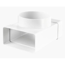 Трійник для плоских 55х100 та круглих каналів d100