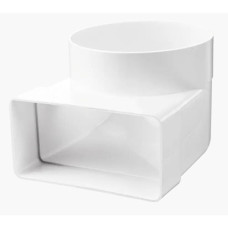 Коліно для вент. каналу 90гр.  55х110мм. / d-100мм.