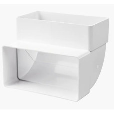 Коліно для вент. каналу 90гр.  55х110мм. вертикальне