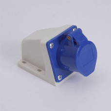 Розетка силова стаціонарна 123 (2P+PE) 32A 220В IP44 TAKEL