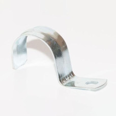 Скоба металева однолапкова d-25мм. (100шт./уп.)