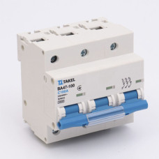 Автоматичний вимикач ВА47-100-С  3Р 100А 10кА TAKEL